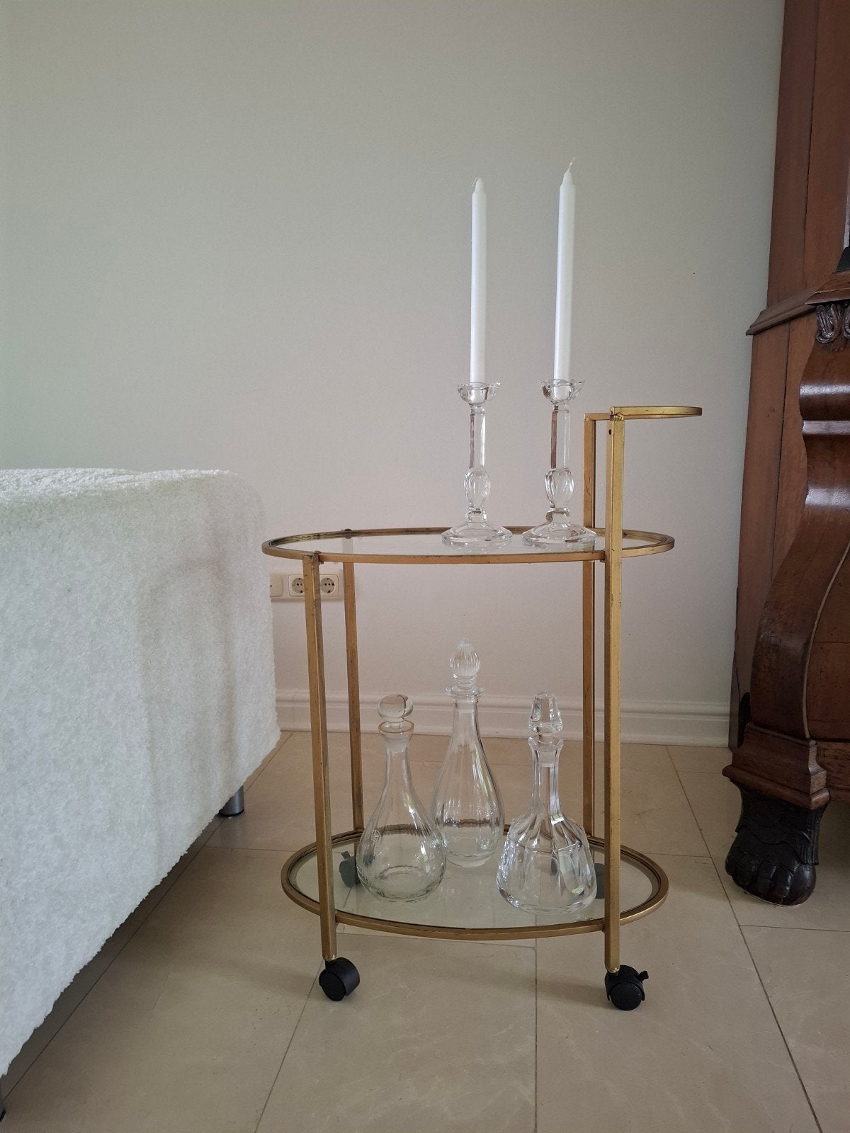 Drankentrolley met wielen., Huis en Inrichting, Ophalen