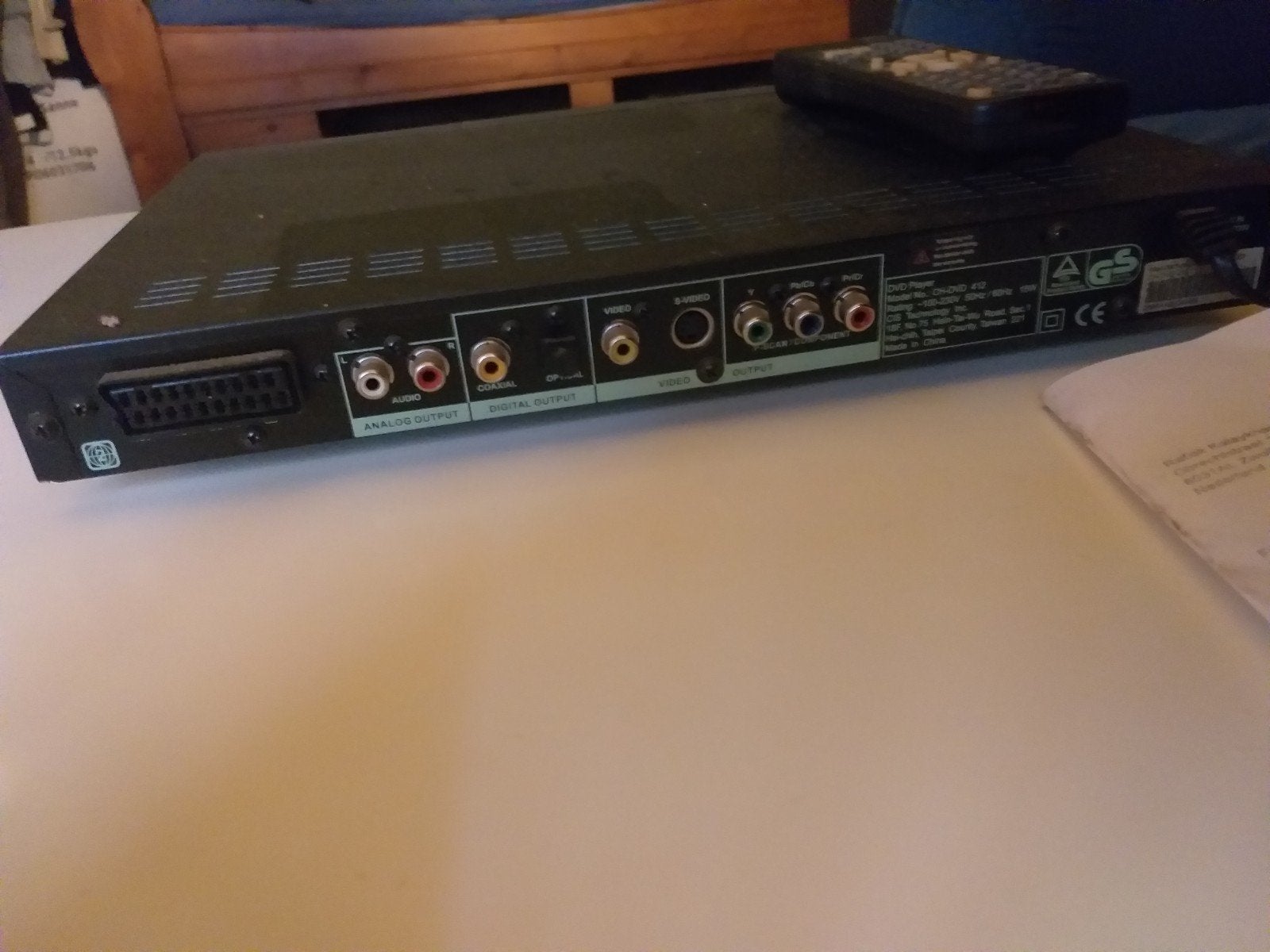 CyberHome CH-400 DVD-speler met afstandsbediening, Audio, Tv en Foto, Ophalen, Gebruikt, Dvd-speler, Overige merken