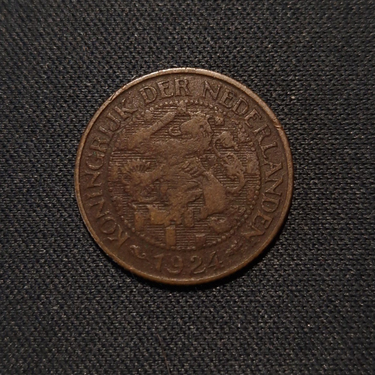 1 cent 1924 moeilijk jaar, Postzegels en Munten, Munten | Nederland, Verzenden, Koningin Wilhelmina, 1 cent, Losse munt