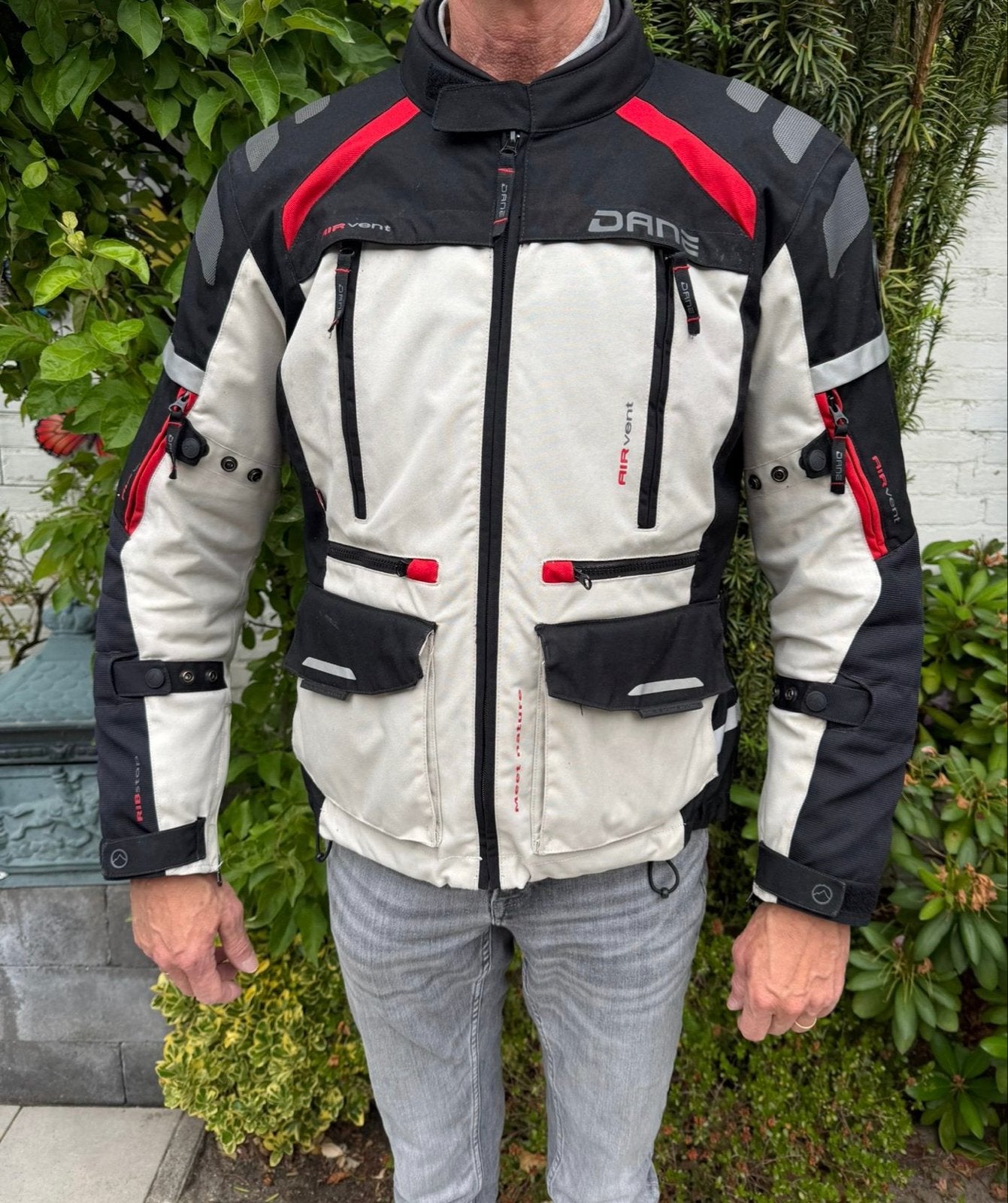 Dane 4 seizoenen motorjas met Goretex Z-liner mt 50, Ophalen of Verzenden, Tweedehands, Jas | textiel