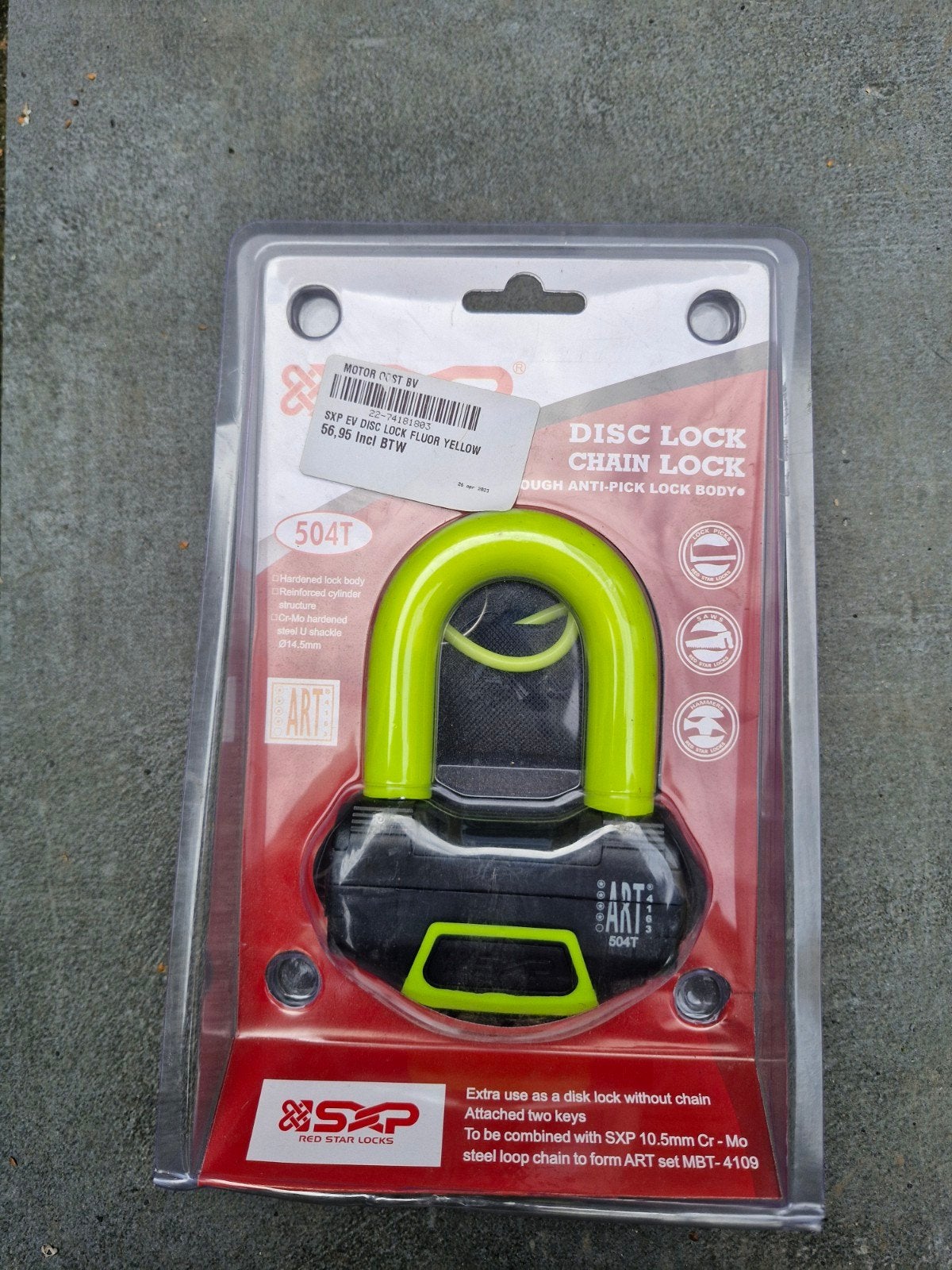 SXP EV Disc Lock Fluor Geel - Nieuw in verpakking, Ophalen of Verzenden, Nieuw