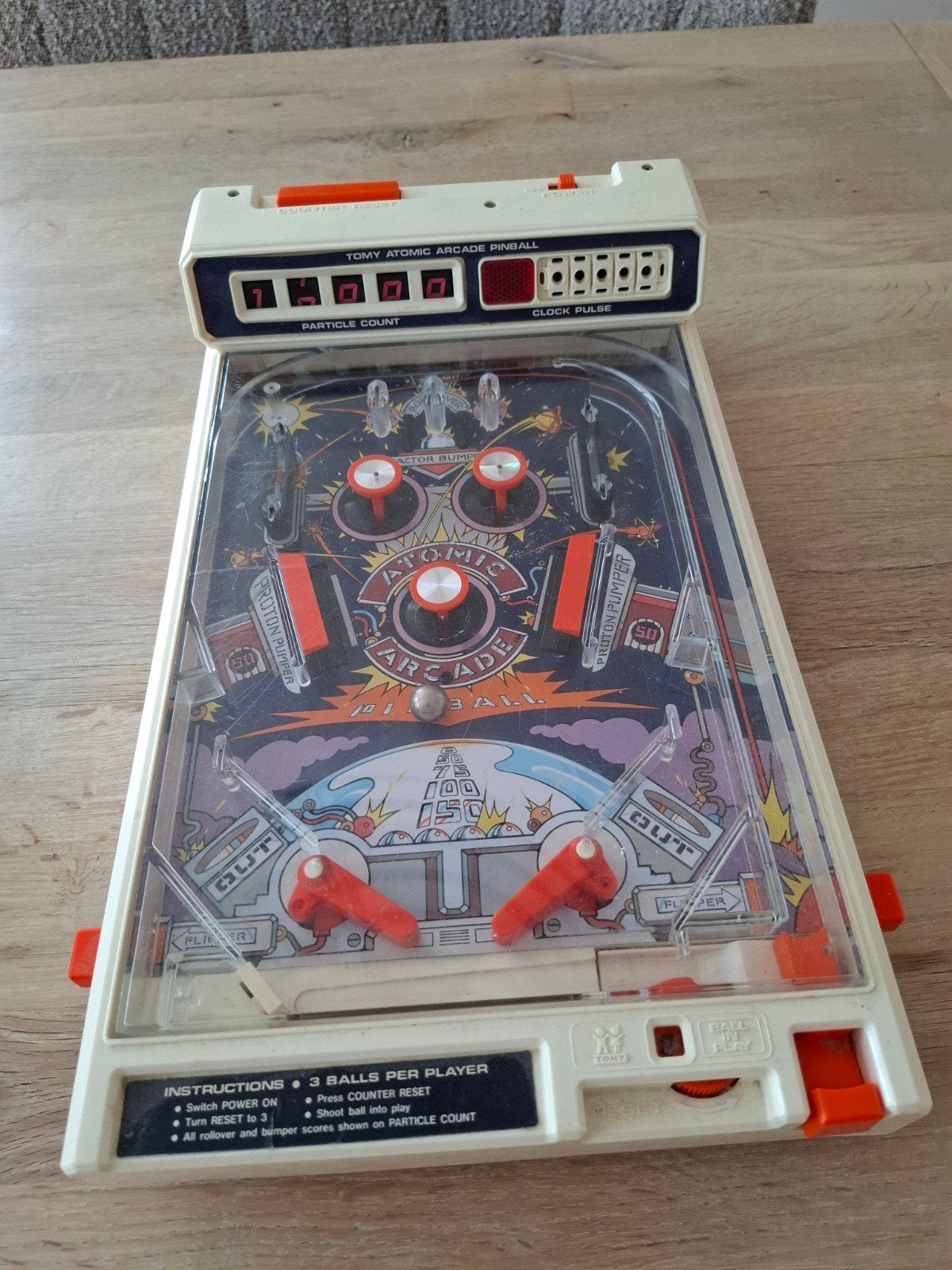 Vinted Speelgoed Flipperkast - Tomy Atomic Arcade Pinball, Gebruikt, Mechanisch, Flipperkast, Ophalen