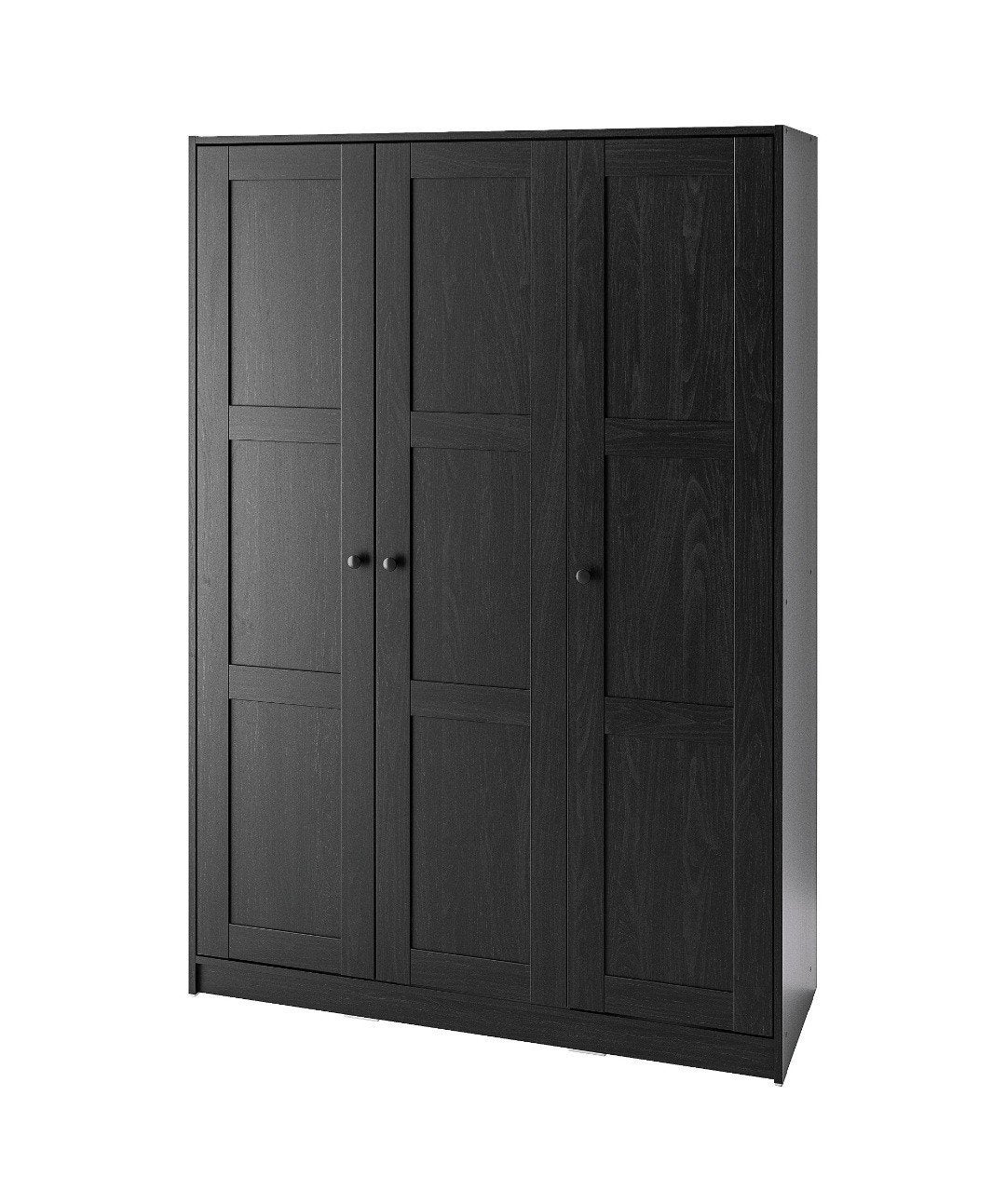 IKEA Kleerkast Kledingkast Zwartbruin 3-deurs, Huis en Inrichting, Ophalen, Met deur(en), Gebruikt, 150 tot 200 cm
