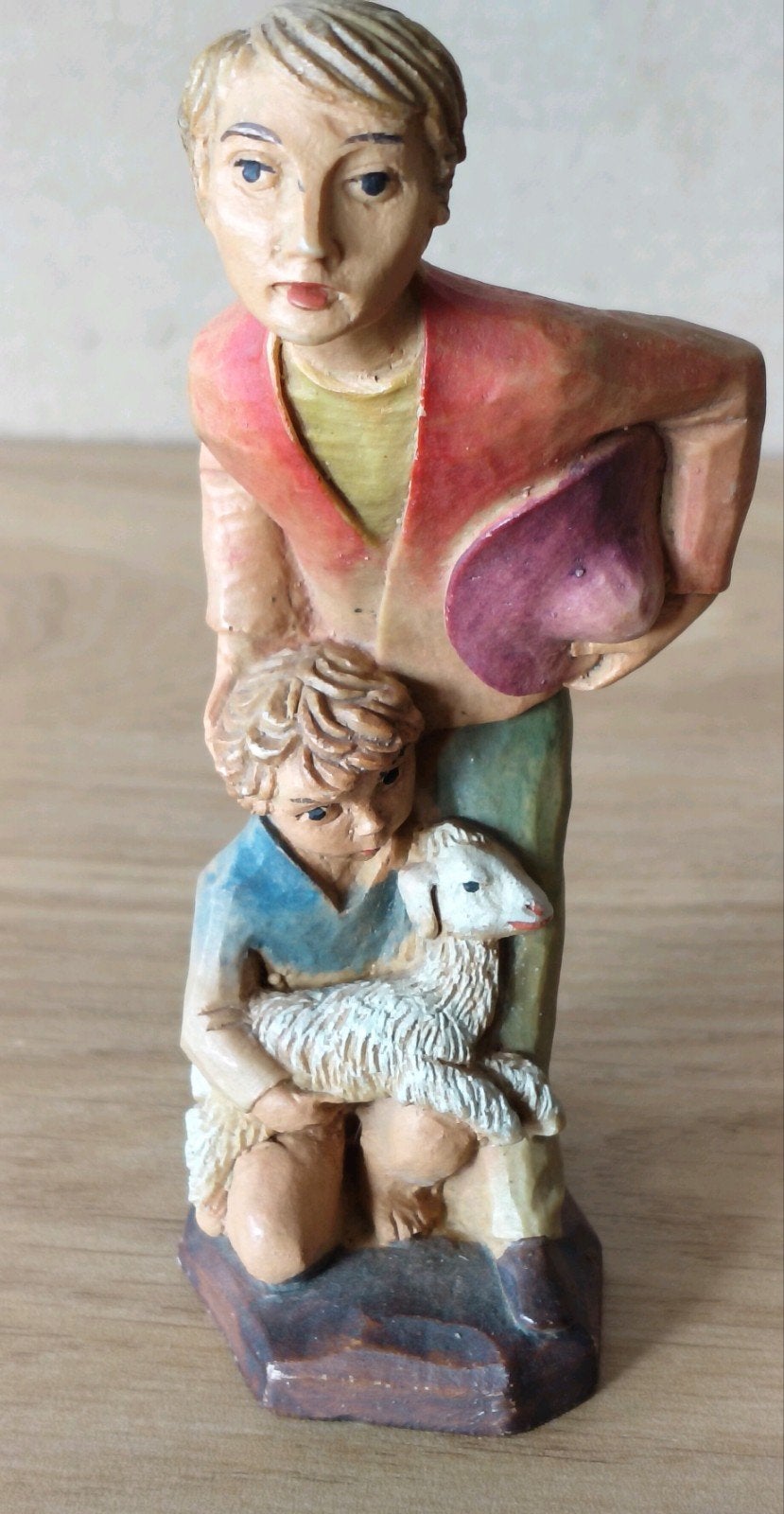 Beeldje herder en kind met Lam - Made in Holland, Verzenden, Nieuw, Mens