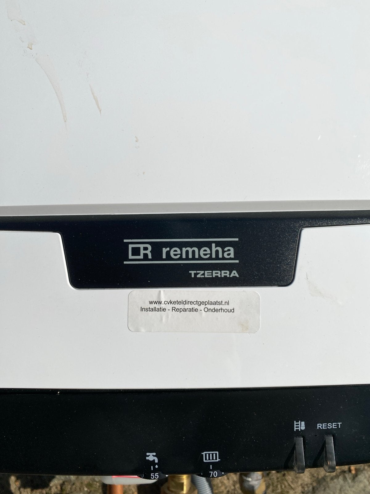 Remeha Tzerra M 28c Plus CCS CV-ketel en warm water, Ophalen, 30 tot 80 cm, Gebruikt, Hoog rendement (Hr)
