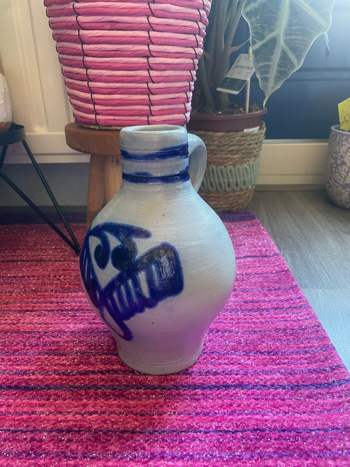 Vintage aardewerken kruik 1L - Goede staat, Ophalen of Verzenden
