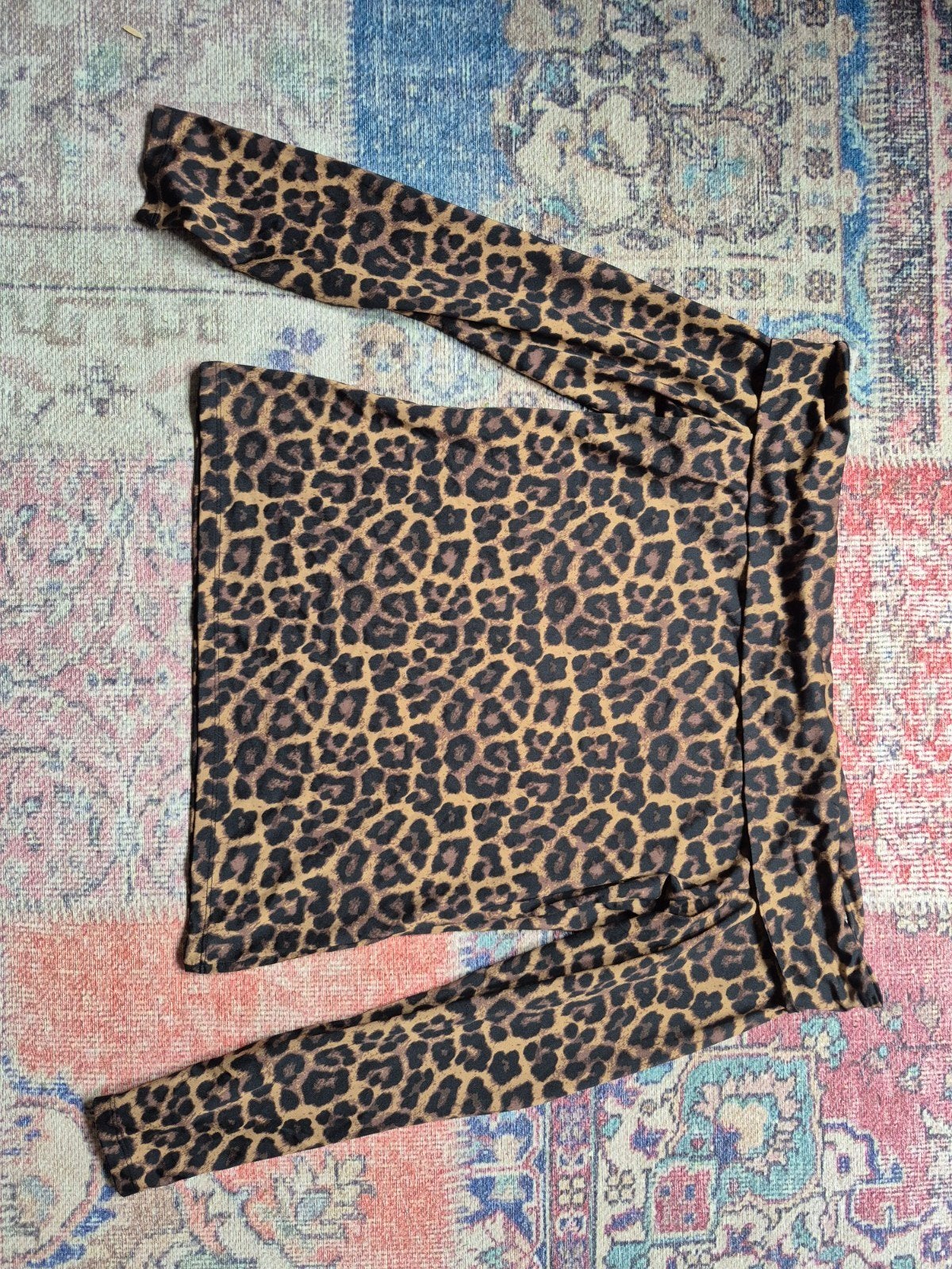 H&M Leopard Print Top Maat M, Maat 38/40 (M), H&M, Bruin, Verzenden
