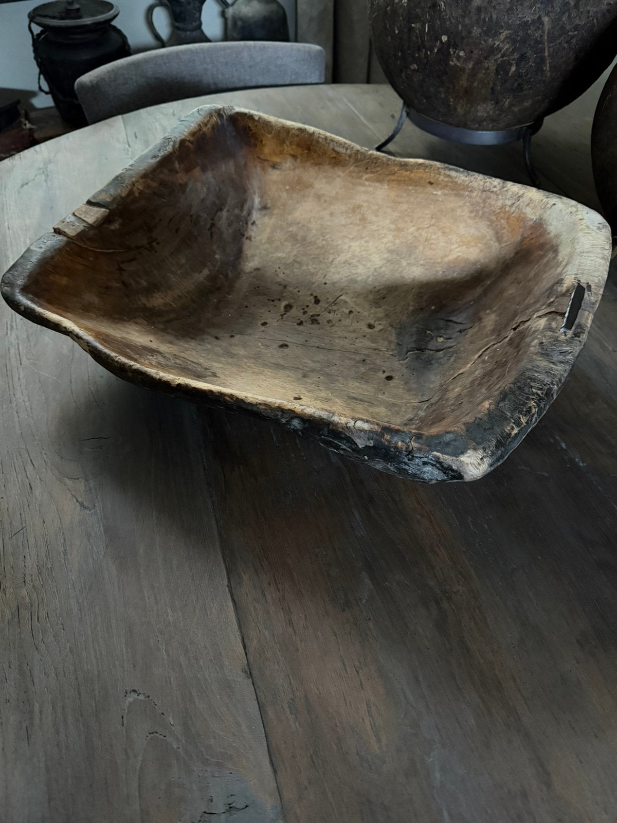 Unieke oude houten bak/ trog, Ophalen of Verzenden, Zo goed als nieuw