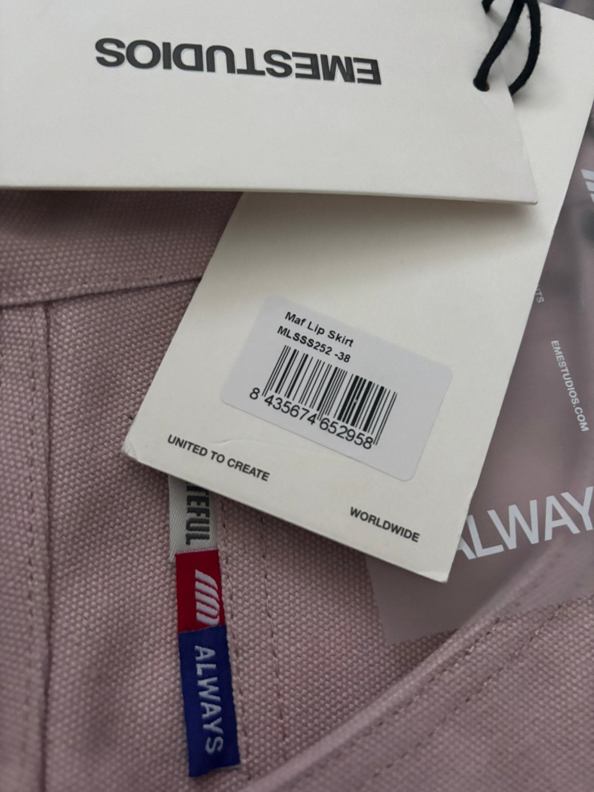 EMESTUDIOS Midi Rok Denim mt 38, Kleding | Dames, Maat 38/40 (M), Verzenden, Nieuw, Roze