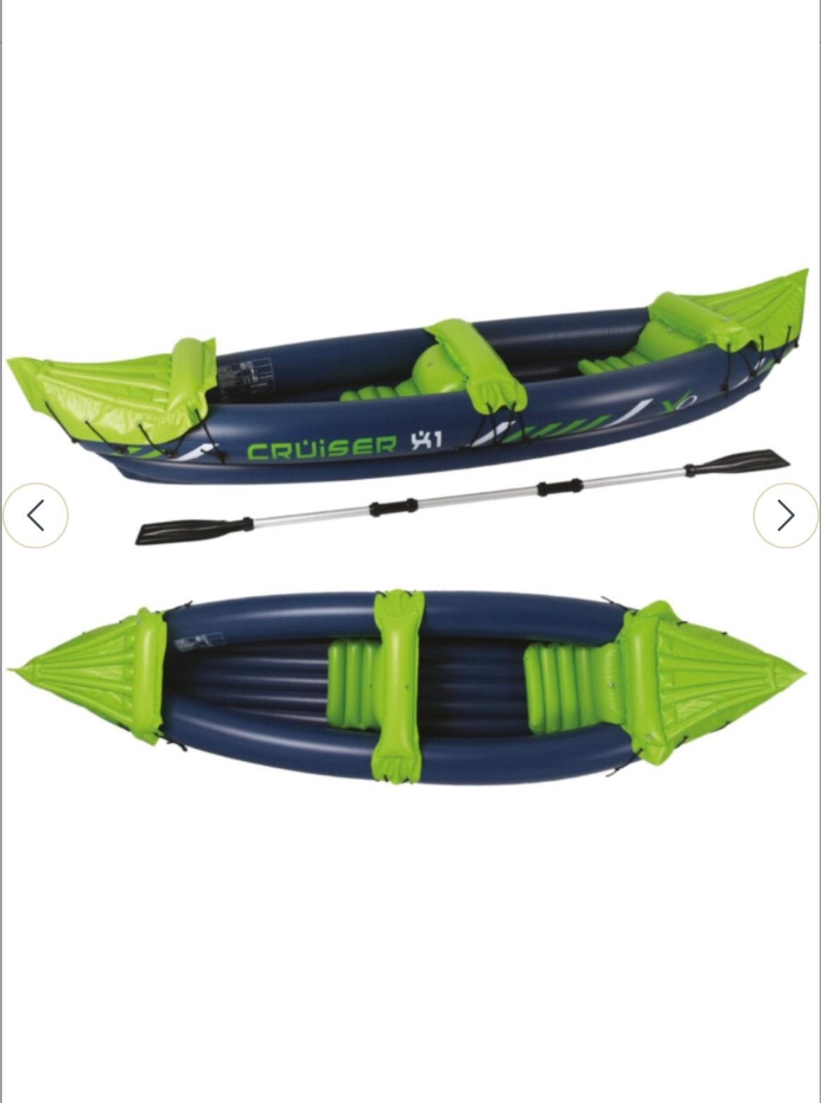 Kajak opblaasbaar 2 personen, Watersport en Boten, Kano's, Ophalen, Kajak, Twee personen, Zo goed als nieuw