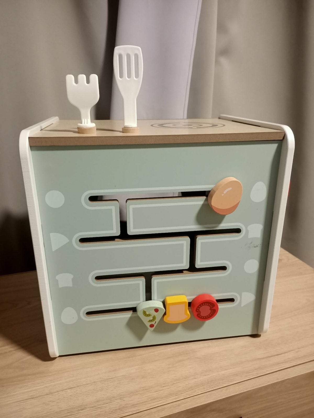 Houten speelkeuken met activiteitenkubus, Ophalen, Gebruikt, Meubelstuk of Keukentje