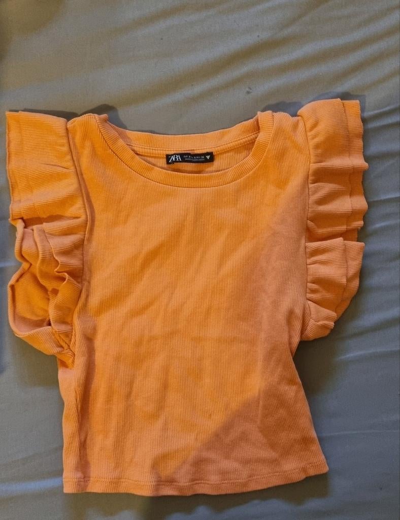 Oranje shirtje van Zara, Zara, Oranje, Ophalen of Verzenden, Korte mouw