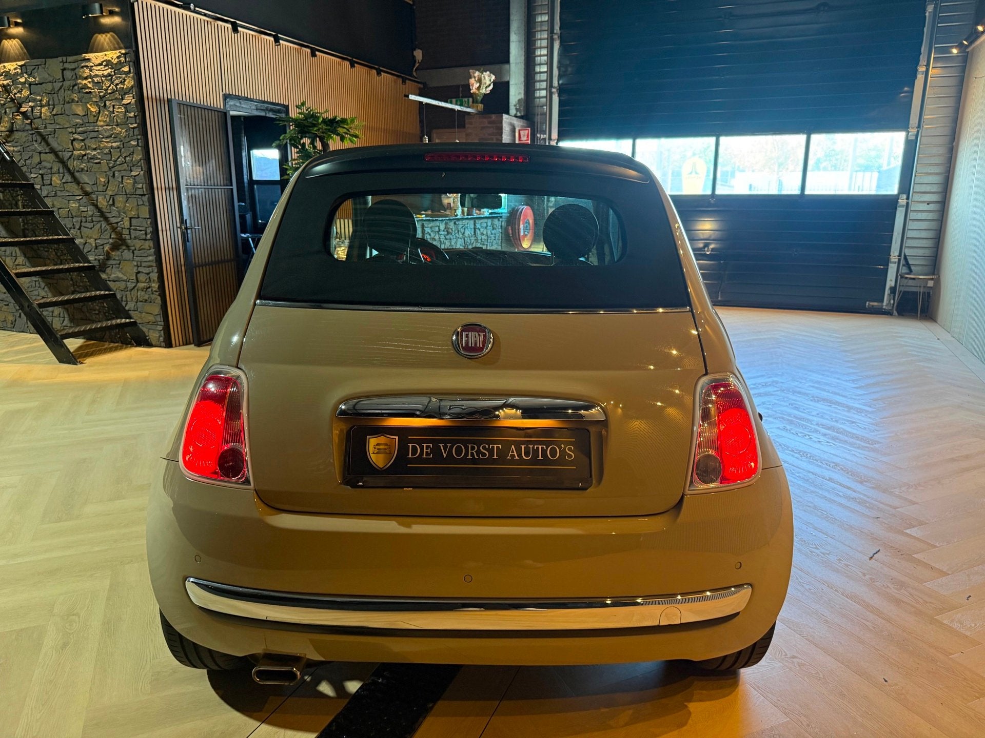 Fiat 500 C 1.2 Cappuccino | Carplay | PDC, Gebruikt, 4 cilinders, 4 stoelen, Leder en Stof