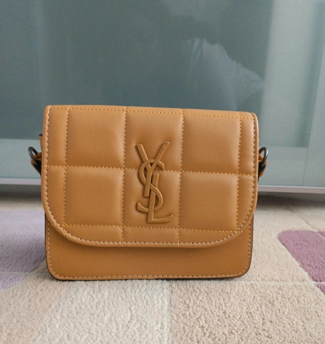 Mosterdgele handtas met ketting - YSL lookalike, Ophalen, Nieuw, Geel, Handtas
