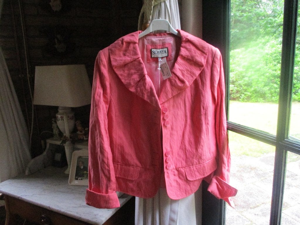mj/NIEUW met kaartje ! SCARVA/jasje/42/roze ( blossom ), Verzenden, Scarva, Maat 42/44 (L), Nieuw