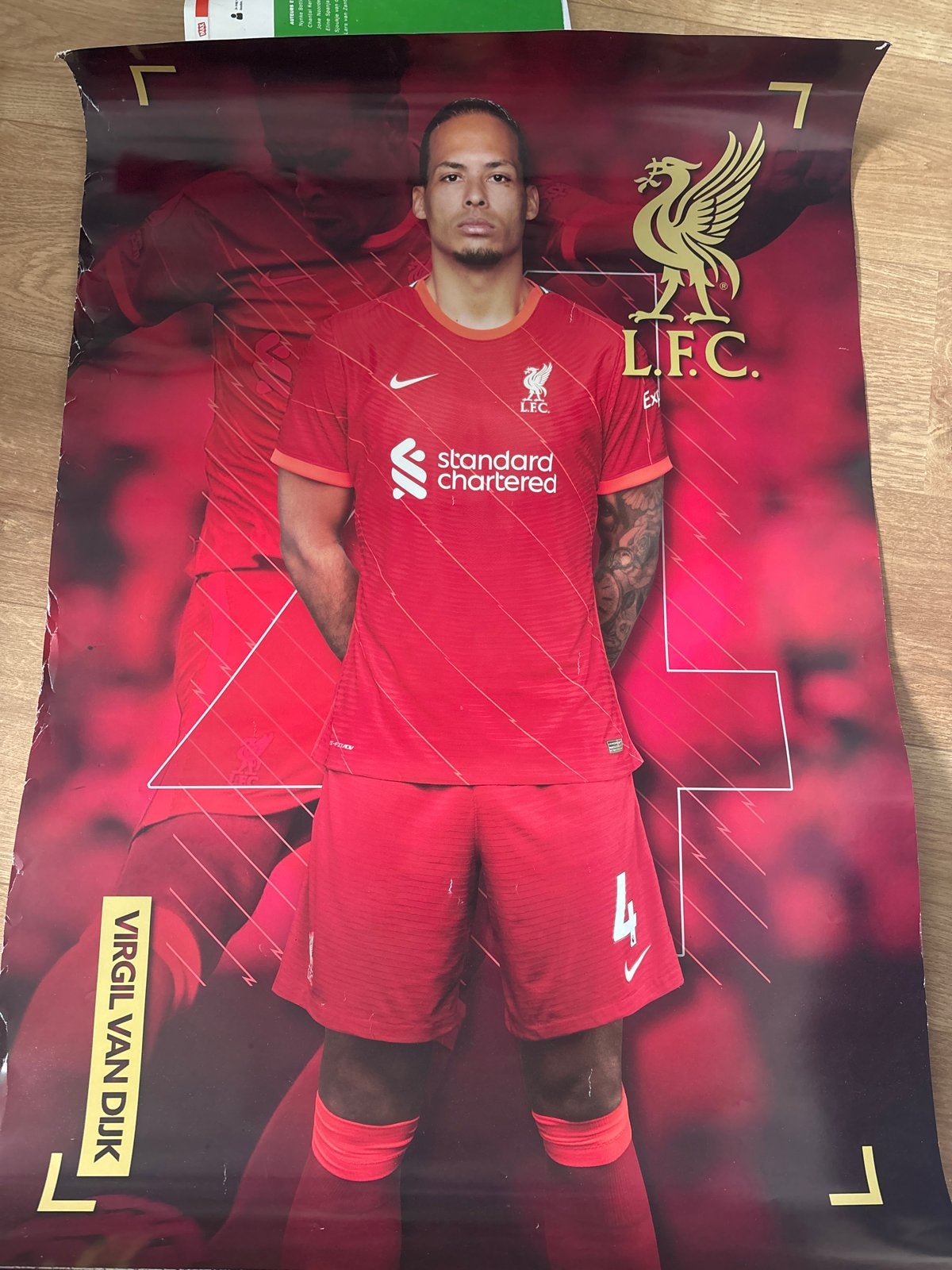 Virgil van Dijk Liverpool FC Voetbalposter, Verzamelen, Deurposter of groter, Ophalen of Verzenden, Sport, Rechthoekig Staand