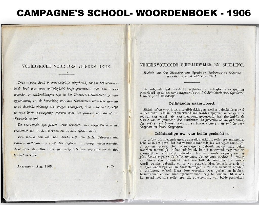 Campagne's school- woordenboek - 1906, Boeken, Woordenboeken, Ophalen of Verzenden, Gelezen, Van Dale