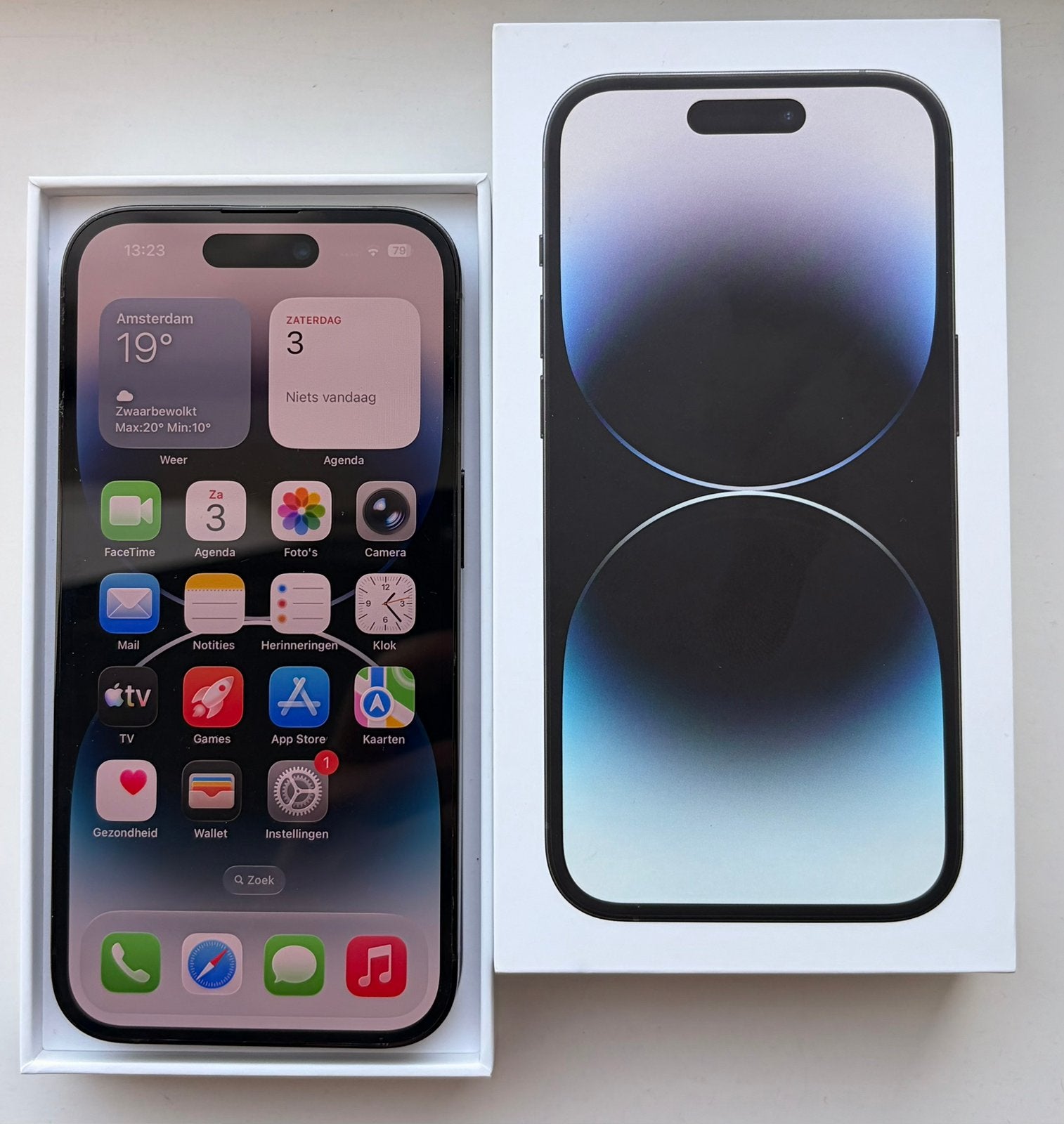 Apple iPhone 14 Pro 128GB – zwart – batterij 100%