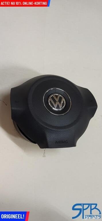 Stuurairbag origineel Vw POLO 6R 6R0880201 AIRBAG STUUR BLUE, Gebruikt, Volkswagen, Ophalen of Verzenden, Volkswagen