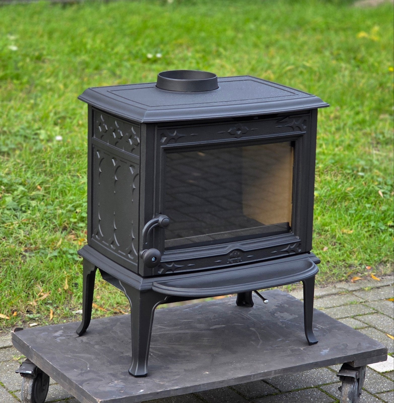 Houtkachel Jotul F100 nieuw, Ophalen of Verzenden, Vrijstaand, Hout, Nieuw