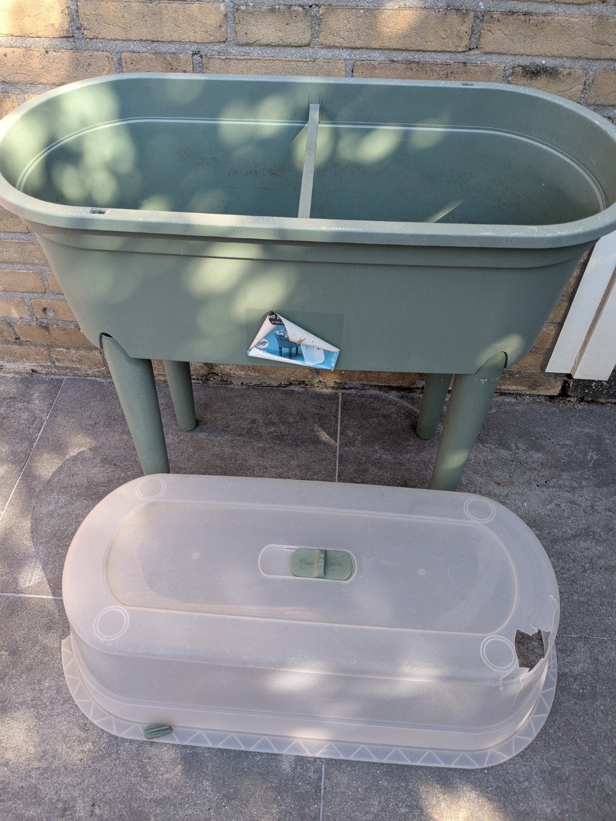 Kweektafel met deksel, Tuin en Terras, Ophalen, Kunststof, Gebruikt, Balkon