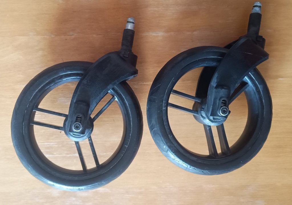 Set voorwielen ABC kinderwagen Turbo 4S, Condor 4S - 4 Zoom, Ophalen of Verzenden, Gebruikt, Overige merken