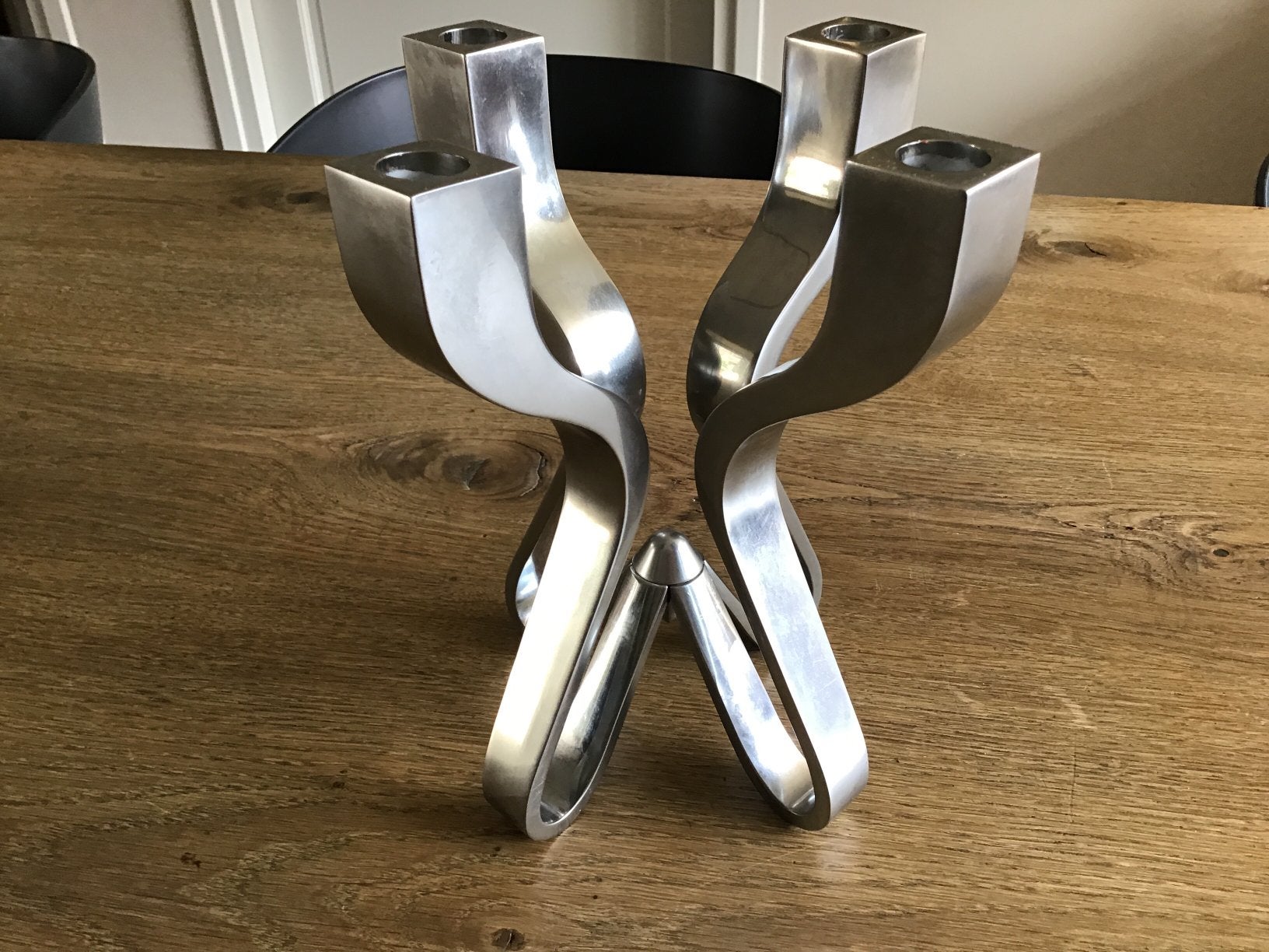 “KARIM RASHID” DESIGN RVS KANDELAAR”CHORUS 2002”, Ophalen of Verzenden