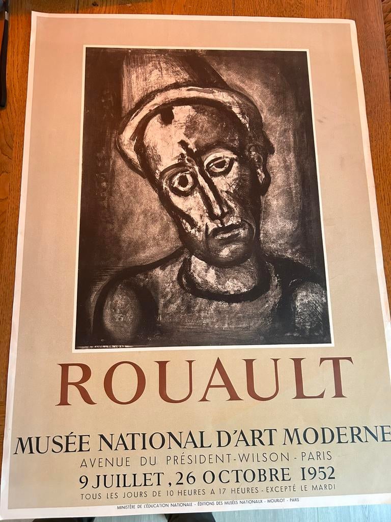 lithografie ‘ Qui ne se grime pas? Rouault., Ophalen of Verzenden, Zo goed als nieuw
