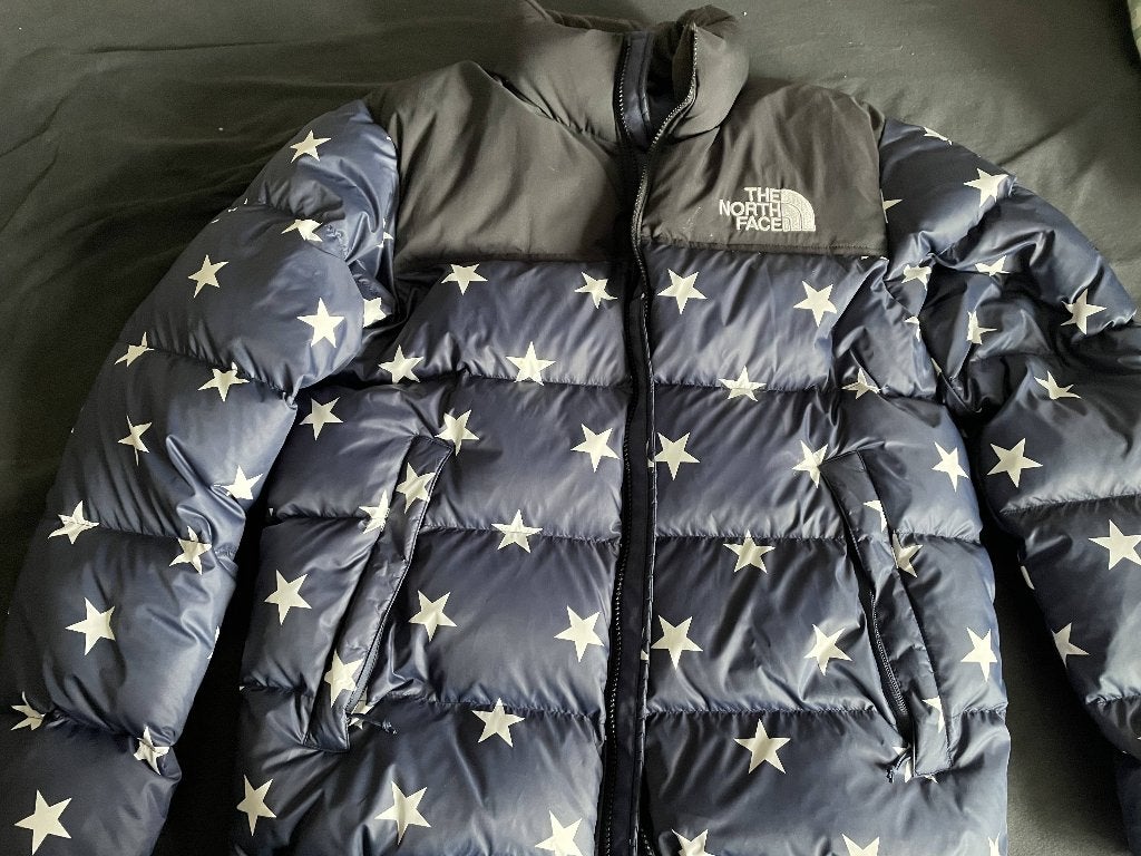 north face jas m amerikaanse vlag american flag limited zgan, Ophalen of Verzenden, Zo goed als nieuw, Zwart
