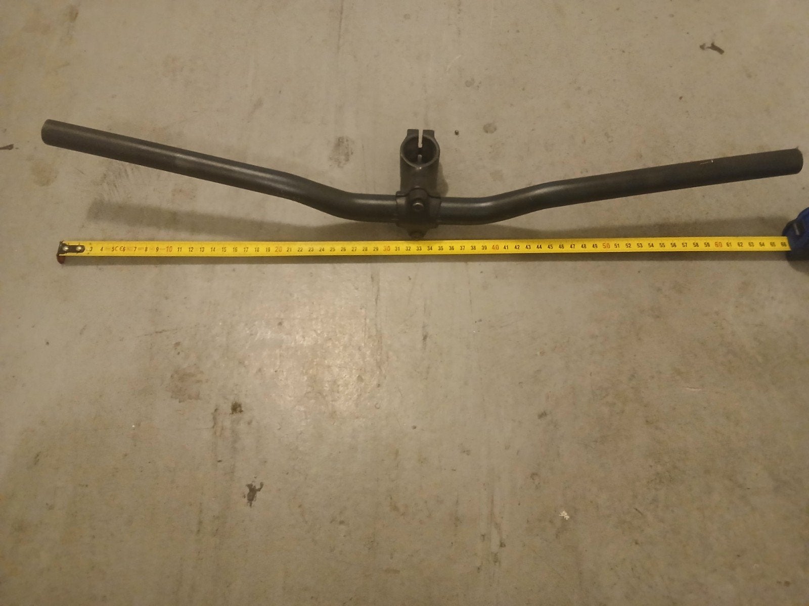 Zwart fietsstuur met stuurpen - 65 cm breed, Ophalen, Gebruikt, Onbekend, Stuur
