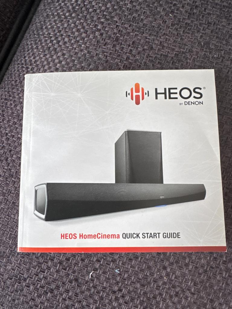 HEOS HomeCinema Soundbar by Denon met draadloze subwoofer, Audio, Tv en Foto, Home Cinema-sets, Zo goed als nieuw, Overige spelers