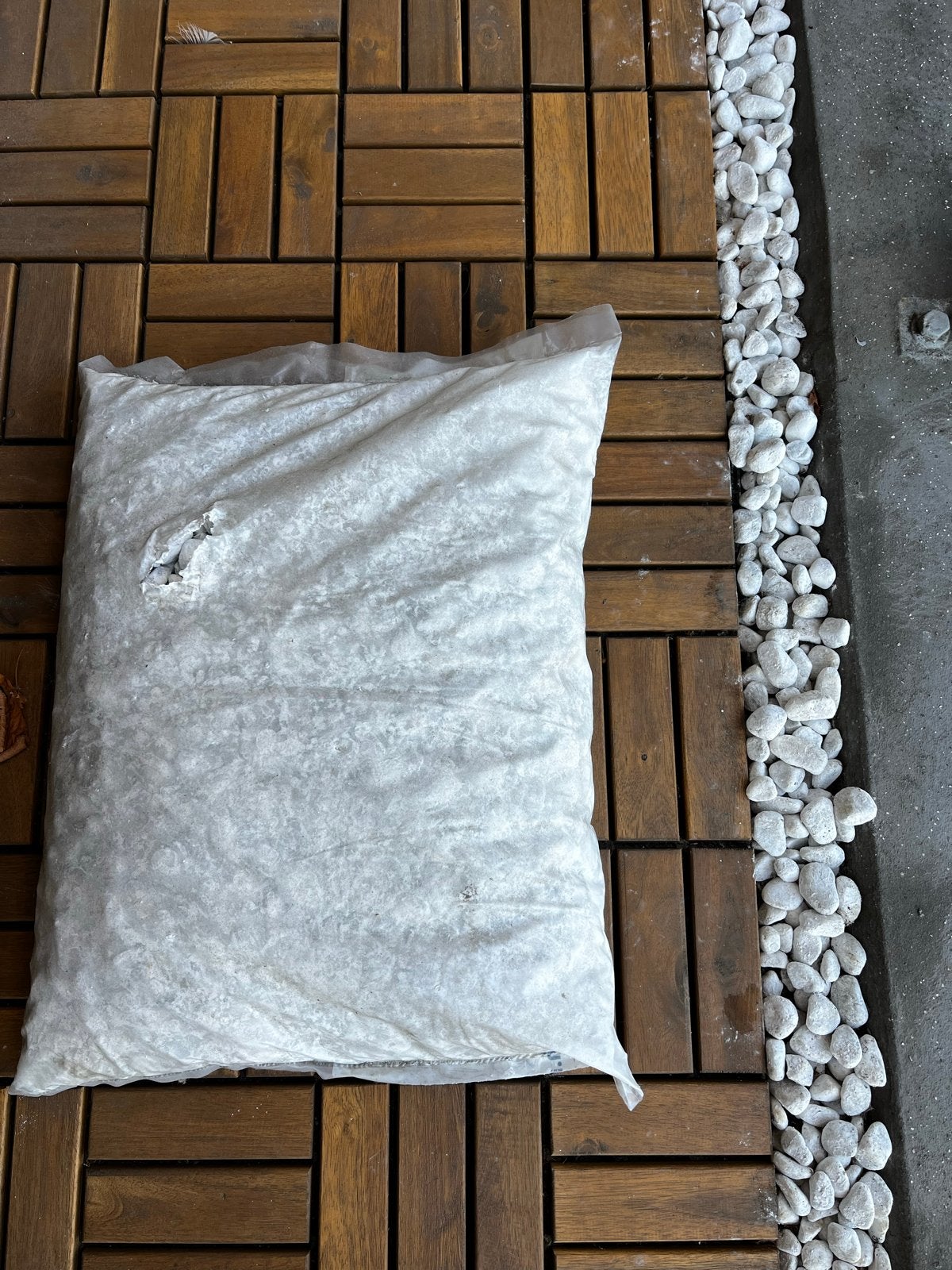 Witte Carrara rond grind 16-25 mm, 25 kg, Tuin en Terras, Grind, Keien en Split, Ophalen, Wit, Zo goed als nieuw, Grind