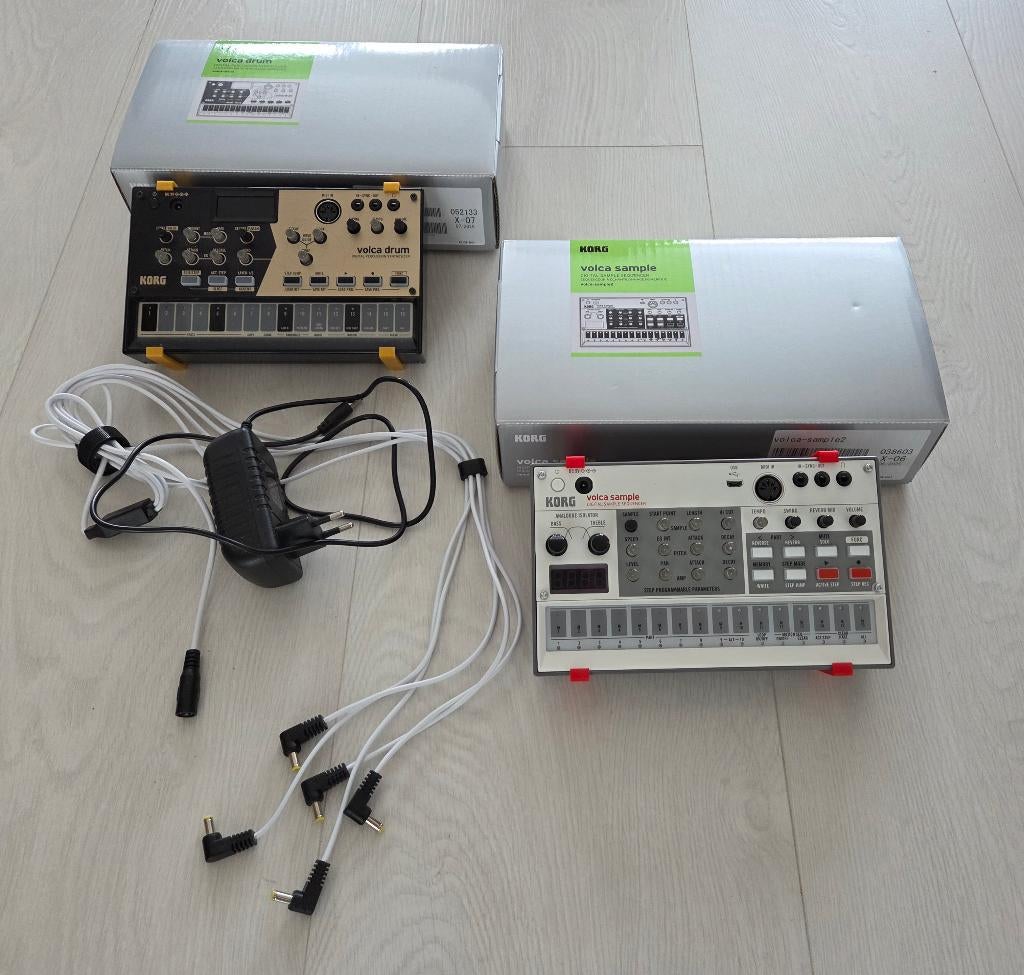 Korg Volca Drum en Volca Sample2, Korg, Zo goed als nieuw, Met midi-aansluiting, Overige aantallen