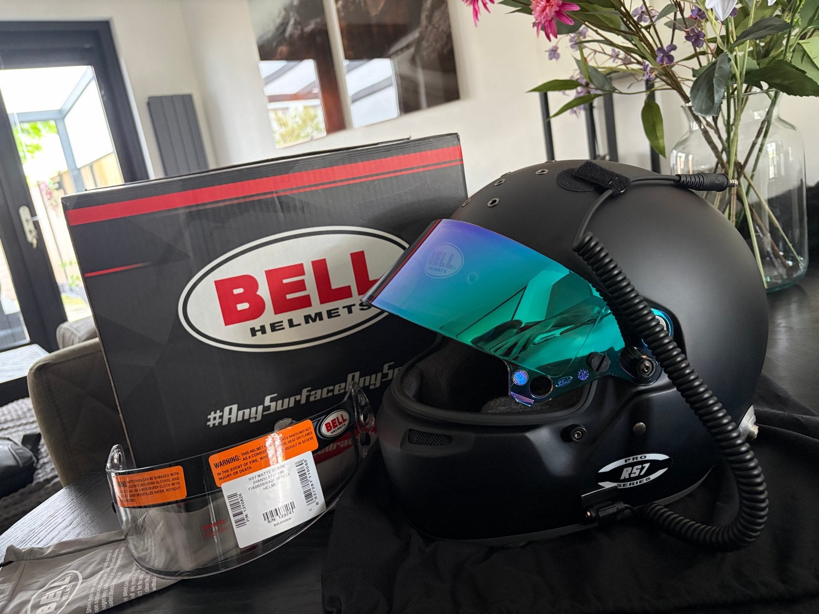 Bell RS7 FIA gekeurde racehelm - Mat zwart - Maat S, Heren, Integraalhelm, S, Tweedehands