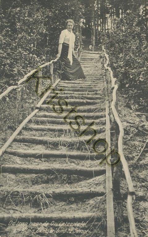 Schoorl-Trap Klein Zwitserland  [003-6872, Verzenden, Voor 1920, Gelopen, Noord-Holland