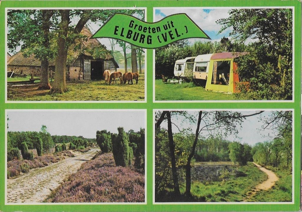 Elburg ( veluwe) ansichtkaart (a705) gelopen, Ophalen of Verzenden, 1980 tot heden, Gelopen, Gelderland