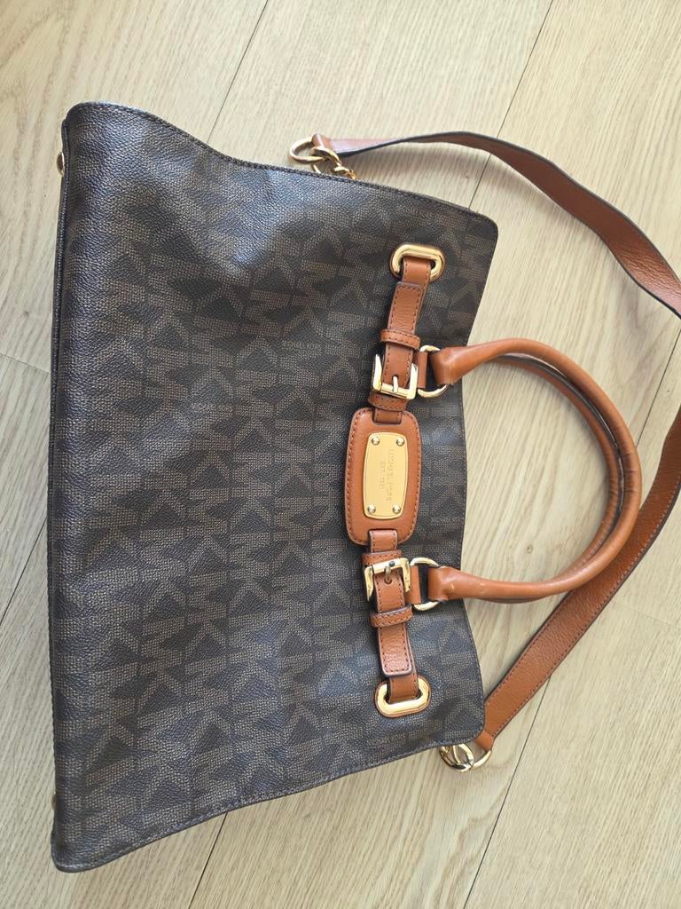 Michael Kors tas, Ophalen of Verzenden, Zo goed als nieuw, Bruin, Handtas