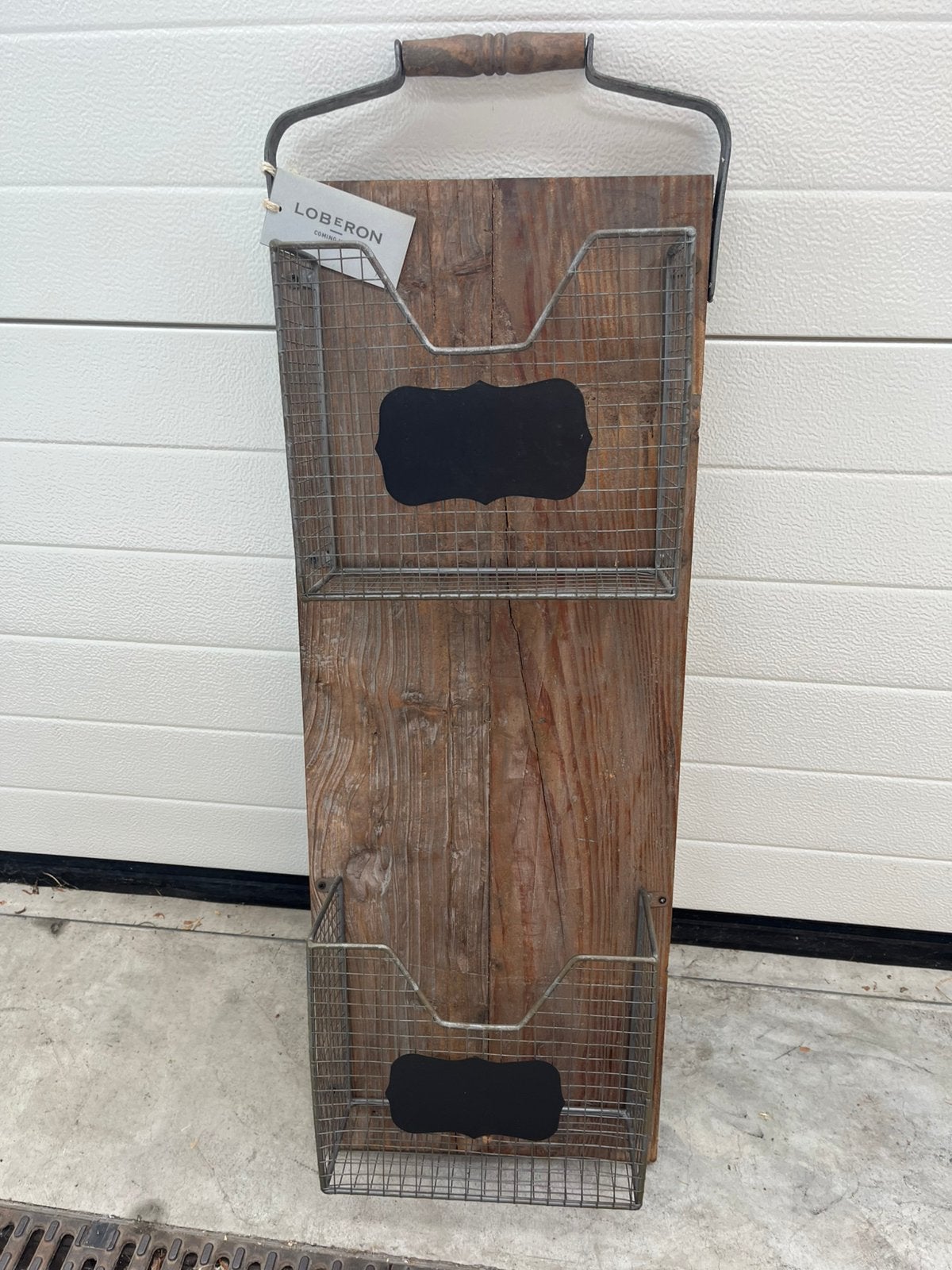 Wandorganizer Loberon Duxton., Ophalen, Hout, Bruin, Landelijk