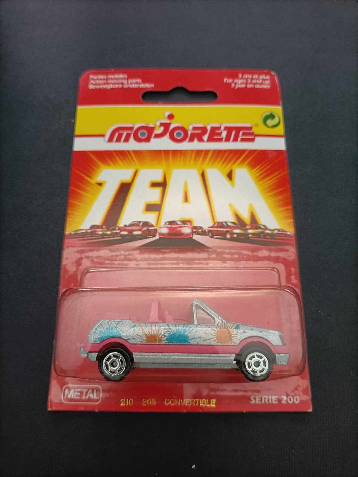 Majorette Team Peugeot 205 Convertible - Serie 200, Ophalen of Verzenden, Zo goed als nieuw, Auto