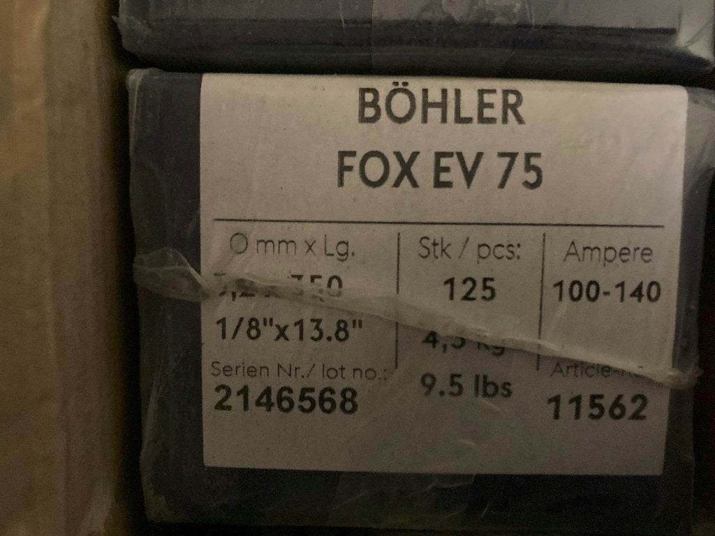 Bohler laselectroden nieuwe in de verpakking, Doe-het-zelf en Verbouw, Verzenden, Nieuw, 250 ampère of meer, Overige typen
