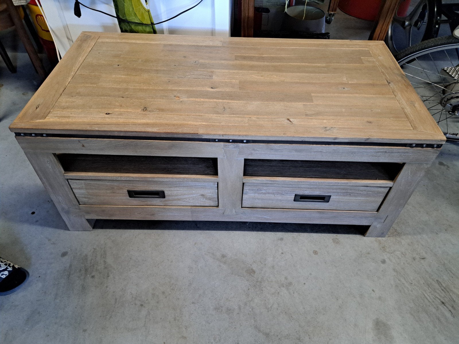 Robuuste salontafel Henders en Hazels 120x60 cm, Huis en Inrichting, Ophalen, 100 tot 150 cm, 50 tot 100 cm, Zo goed als nieuw