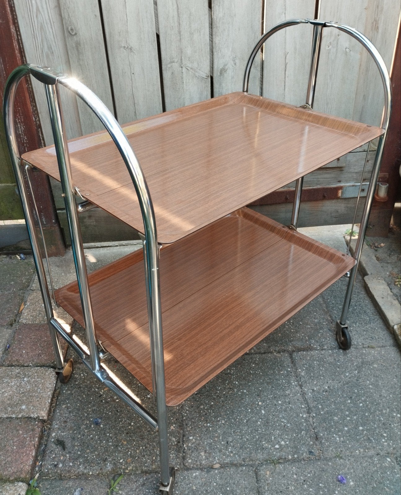 Vintage serveerwagen Bremshey & Co, Ophalen, Gebruikt, 50 tot 100 cm, 25 tot 50 cm
