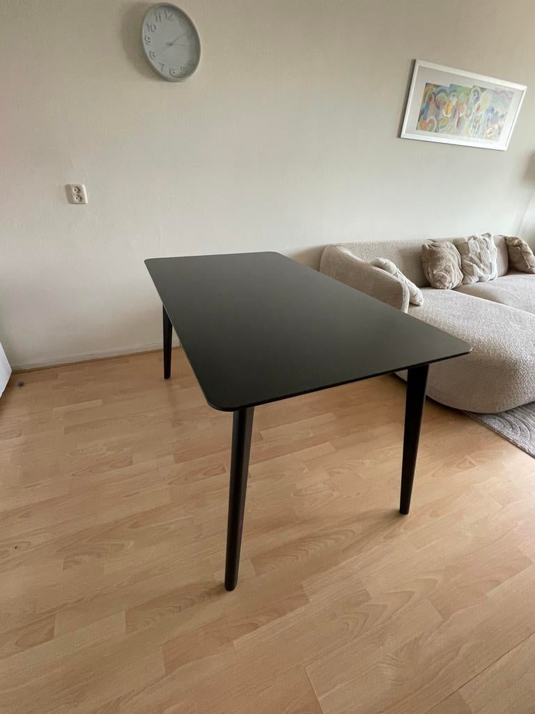 Ikea lisabo eettafel zwart, Ophalen, Gebruikt, 100 tot 150 cm, 50 tot 100 cm