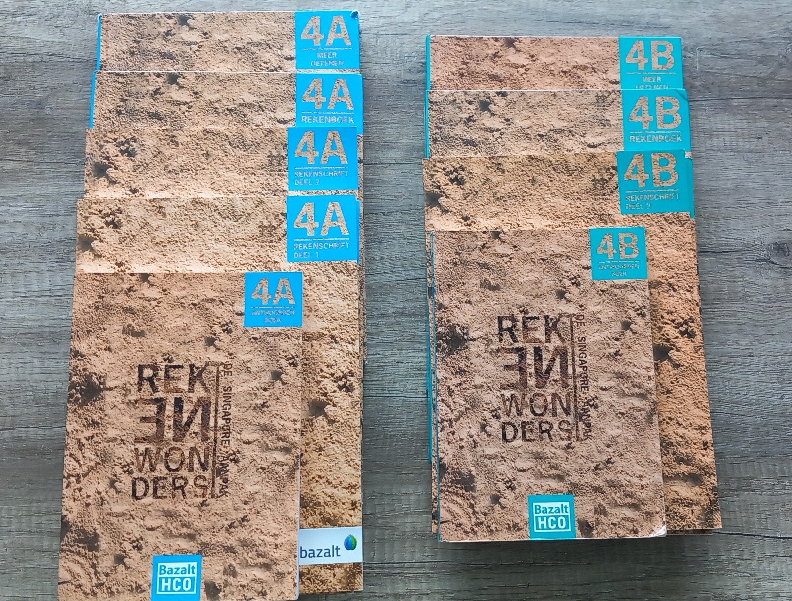 Rekenen Wiskunde Boeken 4A en 4B - Bazalt HCO, Boeken, Ophalen of Verzenden, Zo goed als nieuw, Overige niveaus, Wiskunde A