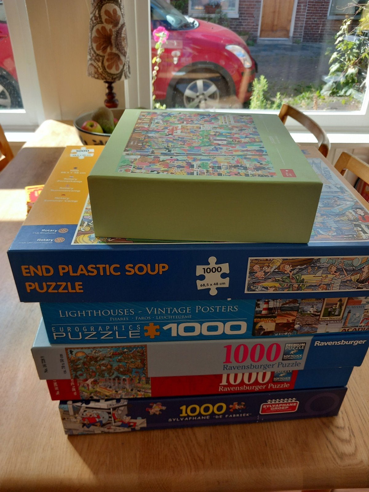 6 complete legpuzzels. puzzels van 1000 stukjes, Hobby en Vrije tijd, Denksport en Puzzels, Ophalen of Verzenden, 500 t/m 1500 stukjes