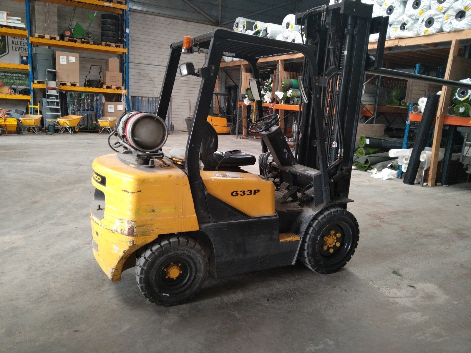 Nette Heftruck 3T LPG , 3300kg , 6 meter mast met lepels, 3000 tot 4000 kg, Daewoo, Doosan, Bobcat, Heftruck, Ophalen