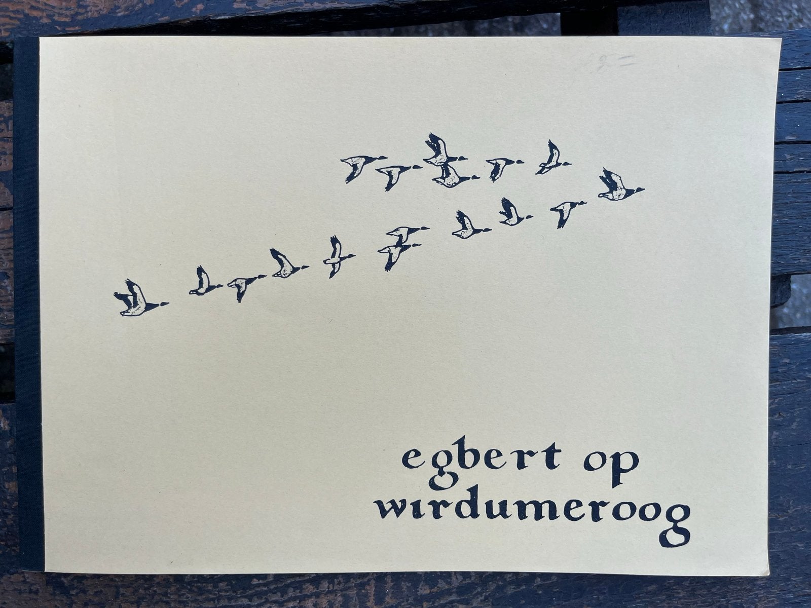 Egbert op Wirdumeroog - Vintage Boekje Slecht 50 ex gedrukt, Ophalen of Verzenden, Gelezen, Nederland