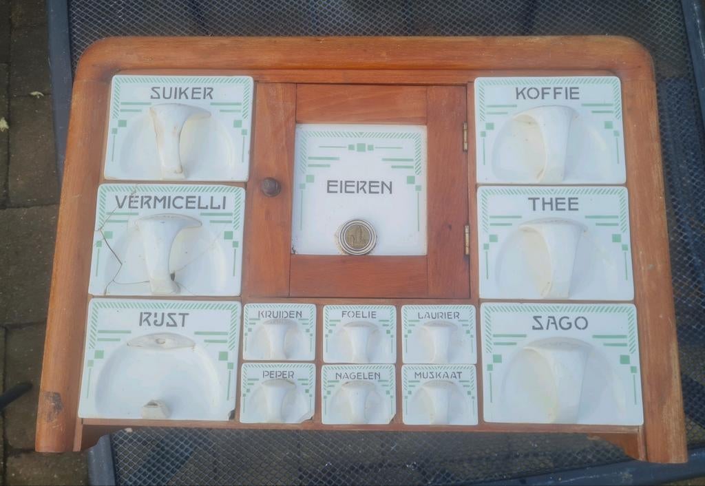 Kruidenkast Société Céramique Maestricht vintage, Ophalen