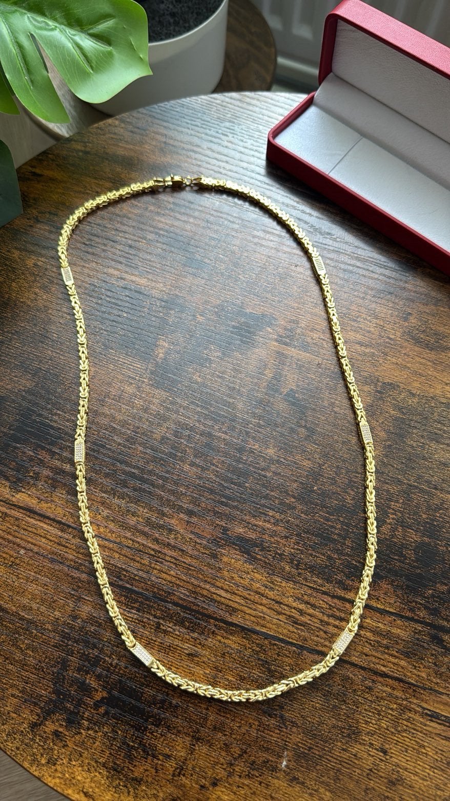 Prachtige koningsketting, Ophalen of Verzenden, Zo goed als nieuw, Goud