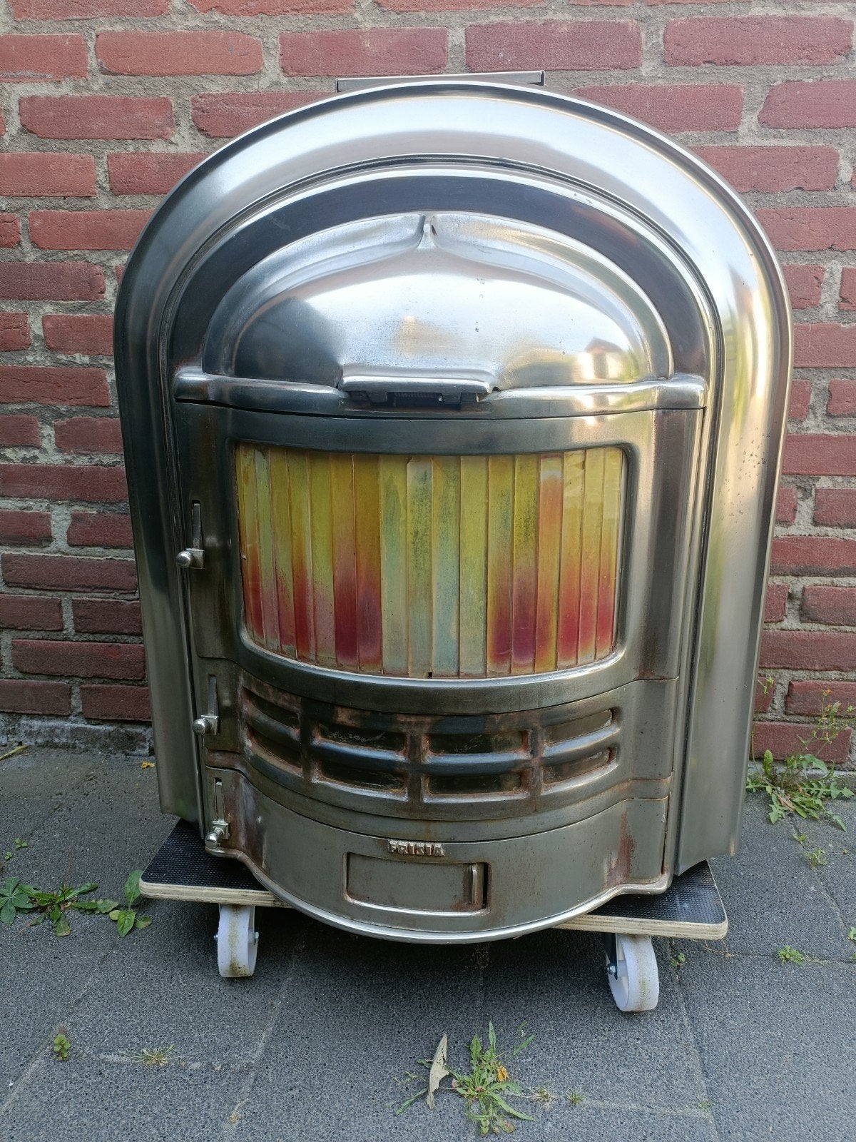 Authentieke kolenkachel (Frisia), Huis en Inrichting, Kachels, Ophalen, Gebruikt, Overige brandstoffen, Vrijstaand